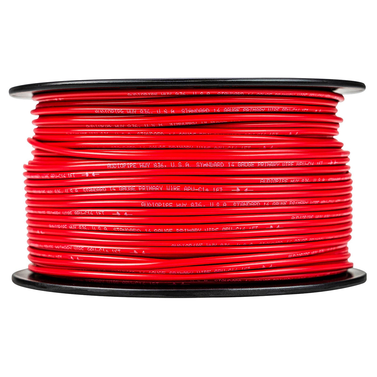 500Ft 14 Gauge Red Primary Wire (APV-C14-500 RED) Audiopipe