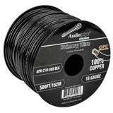 500Ft 16 Gauge Black Primary Wire (APV-C16-500 BLK) Audiopipe