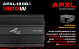 1300 Watts Mono Class D Mosfet Amplifier (APXL-1300.1) Audiopipe