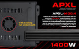 APXL-1400.4 4-Channel Class A/B Mosfet Amplifier (1400 Watts) Audiopipe