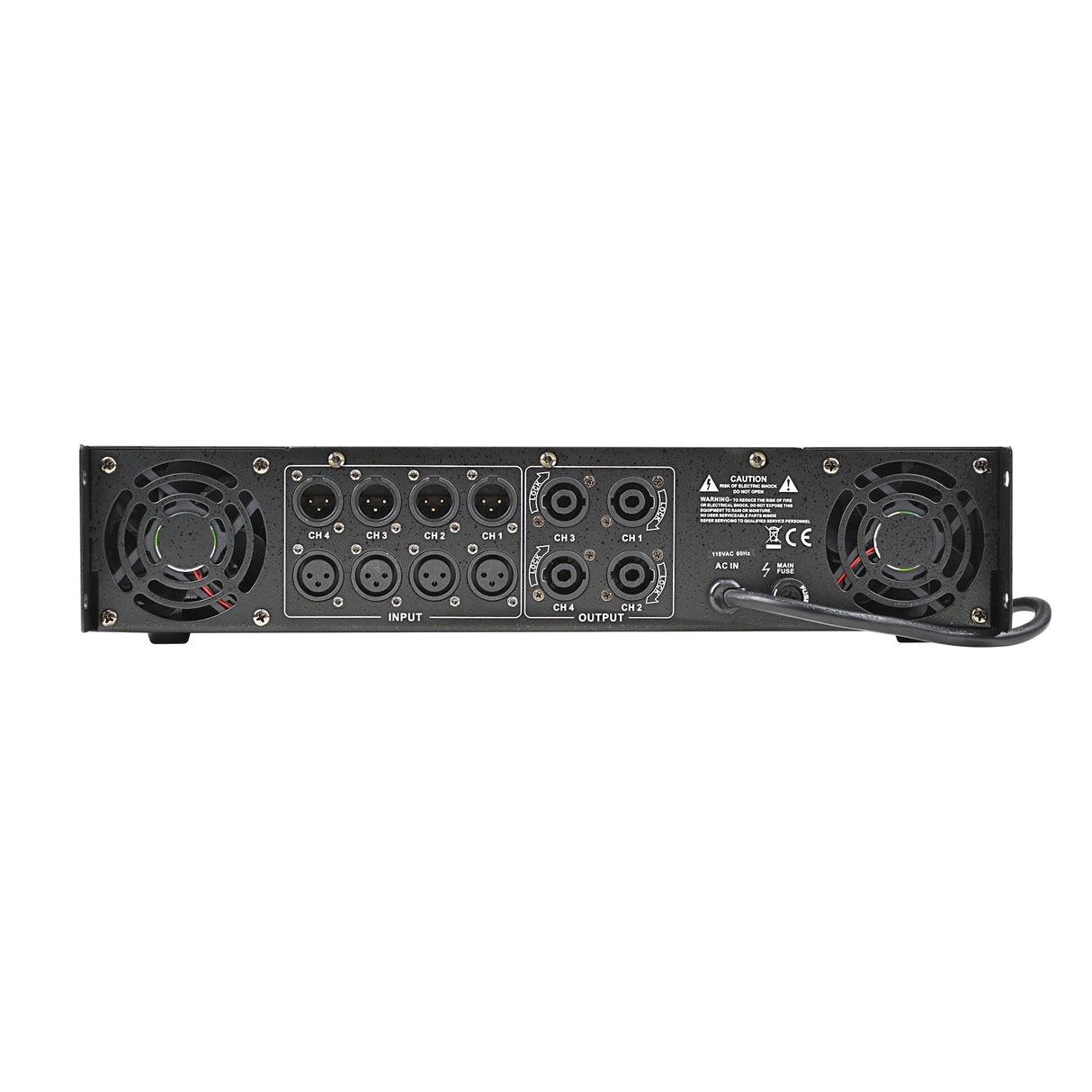 Professional Power Amplifier (AQ4-4000) Audiopipe