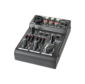 3 Channel Mic-Line Mixer With USB Audio Interface (AQM-1300U) Audiopipe