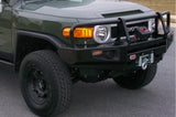ARB 3420210B Toyota FJ Cruiser 2007-2014 Deluxe Front Bumper Winch Ready with Grille Guard, Black Powder Coat Finish