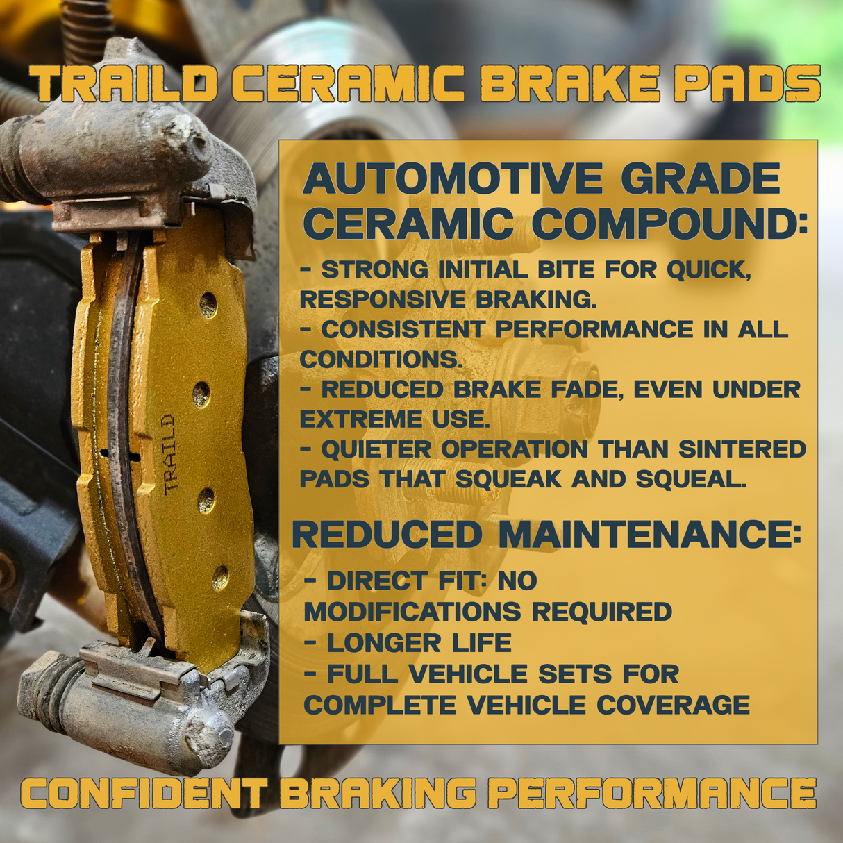 KTM SX65 2023-2027 Ceramic Brake Pad Set Traild