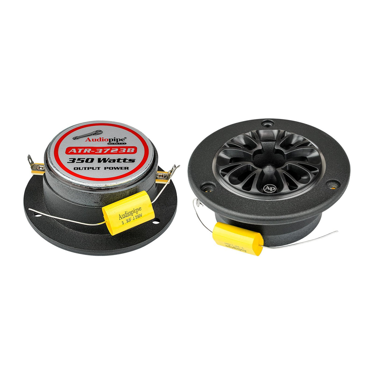 ATR-3723B 3-3/4” Amuminum Horn with 1” Titanium Super Tweeter Audiopipe