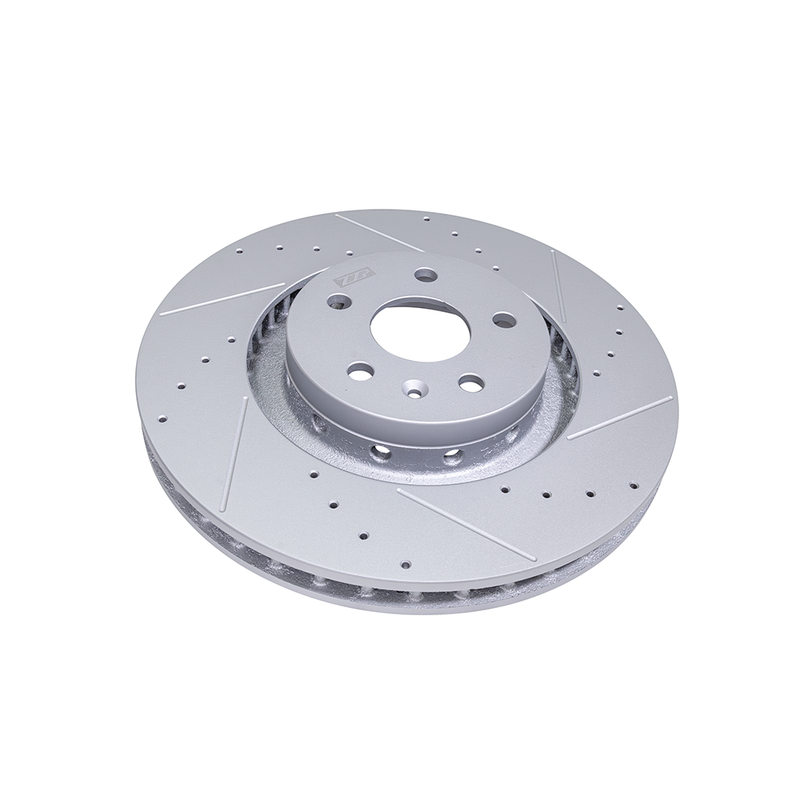 ZZP ATS-V Front Cross Drilled and Slotted Rotors