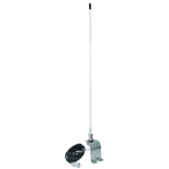 TekShack AU420-W White 4ft Fender Mount Antenna Kit Accesories Unlimited