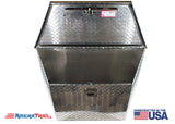 A Frame Diamond Plate Toolbox, Weather Tight w/ Locking Latch - RDS