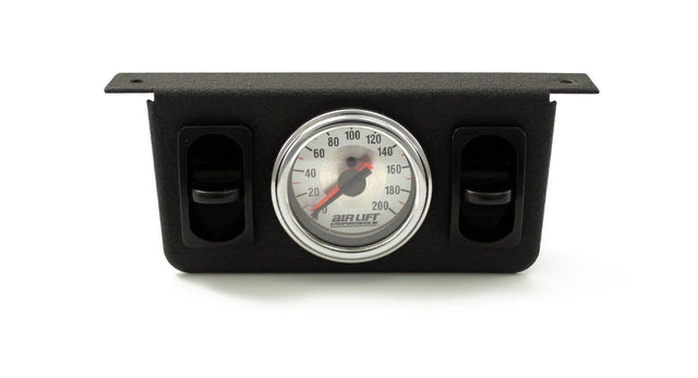 Air Lift Dual Needle Gauge Panel with Dual Paddle Switches [26229] Air Lift