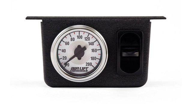 Air Lift Single Needle Gauge Panel with Paddle Switch [26161] Air Lift
