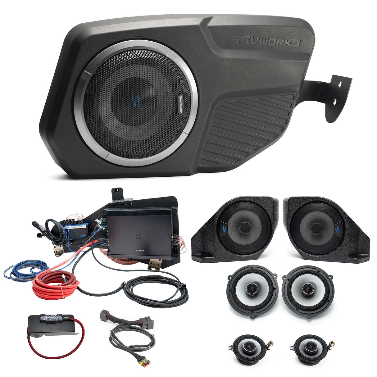 Alpine S-Series Plug & Play Full System Bundle Upgrade 2 & 4-Door (B&O System) | '21- Current Ford Bronco