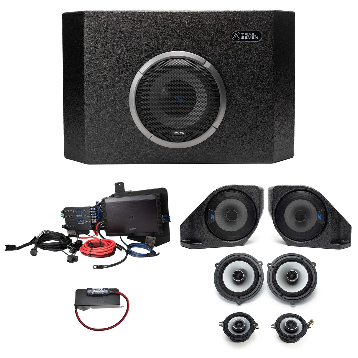 Alpine S- Series Plug & Play Full System Bundle 2 & 4-Door (NON-B&O System) | '21- Current Ford Bronco