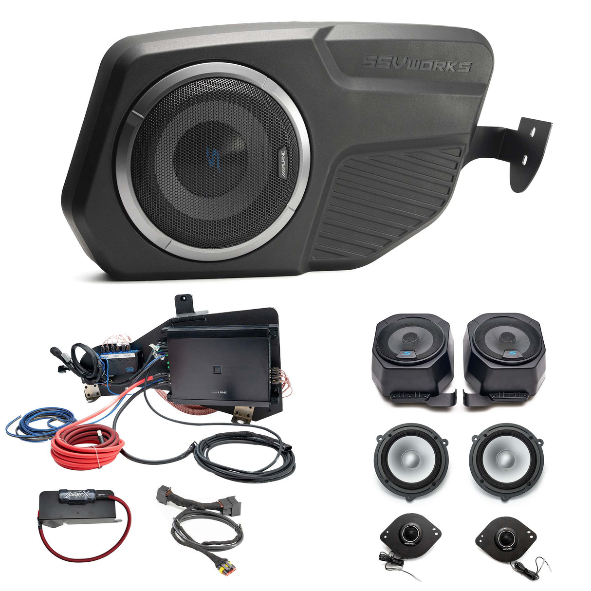 Alpine S-Series Plug & Play Full System Bundle Upgrade 2 & 4-Door (B&O System) | '21- Current Ford Bronco