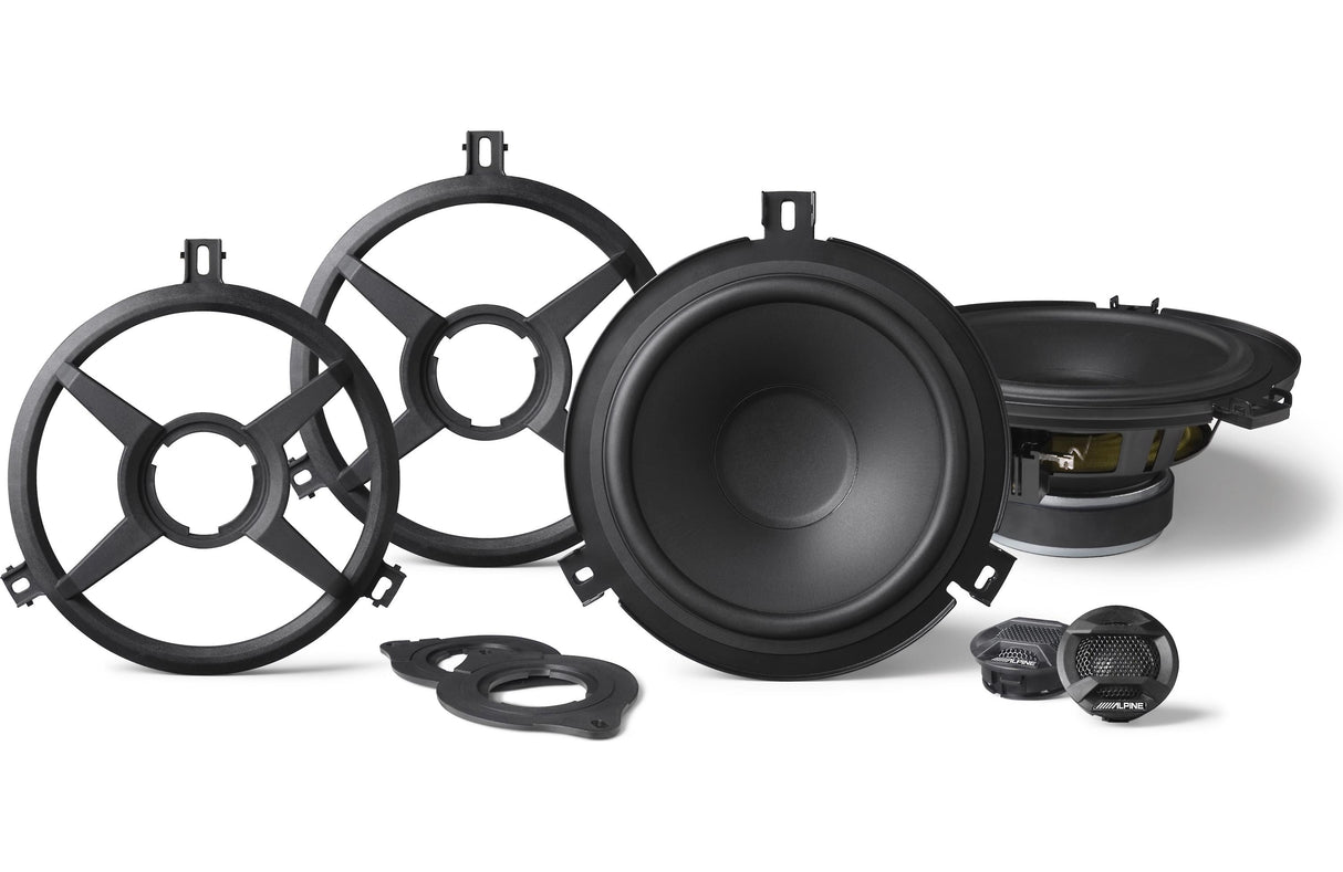 Alpine Plug & Play SPV-65X-WRA Full Speaker System Bundle | '07-'18 JK Wrangler