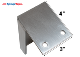 Aluminum Weld on Bunk Brackets, Available in Different Sizes - Includes 2 Stainless Steel Lag Bolts
