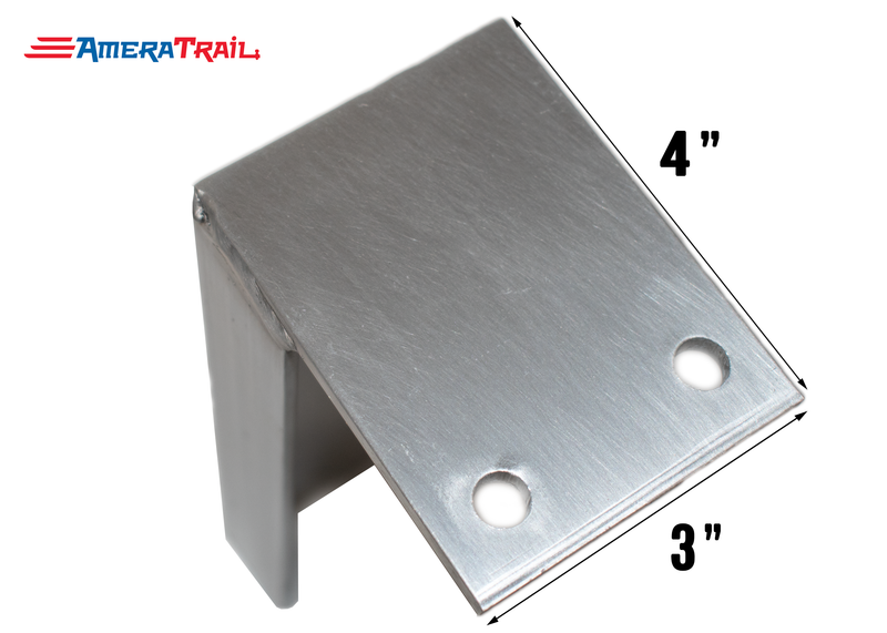 Aluminum Weld on Bunk Brackets, Available in Different Sizes - Includes 2 Stainless Steel Lag Bolts
