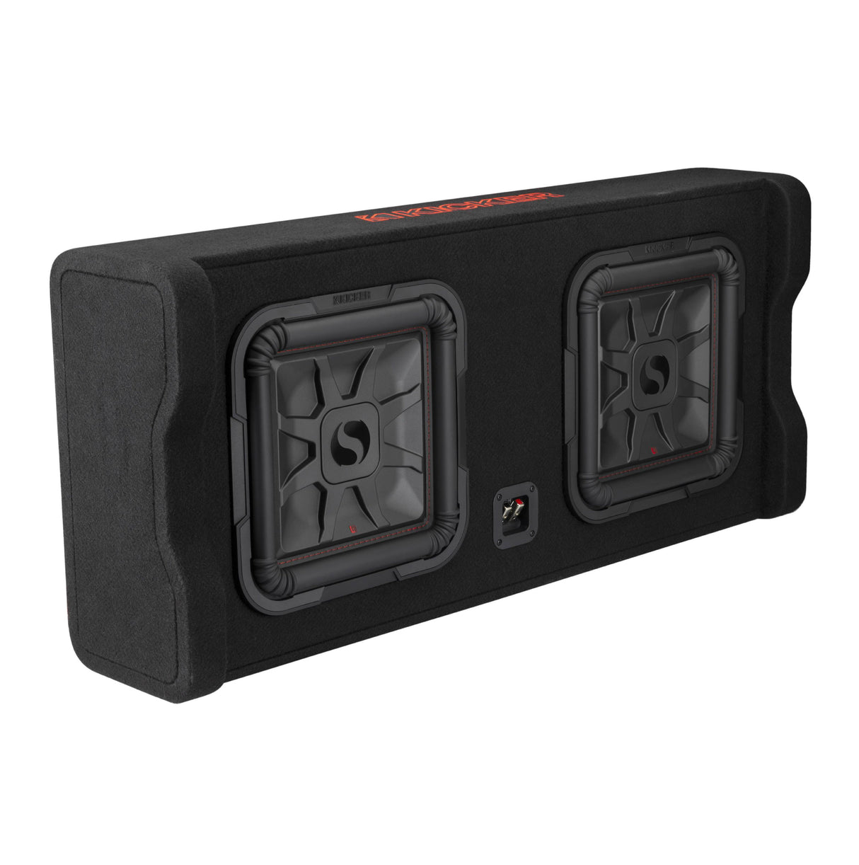 Kicker Dual Down-Firing 12" L7T 2-Ohm Subwoofer Enclosure | Universal Fitment