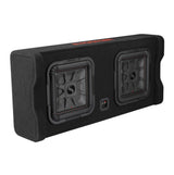 Kicker Dual Down-Firing 12" L7T 2-Ohm Subwoofer Enclosure | Universal Fitment