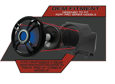 Pro Series 6.5" Speakers (Pair) | UTVS-P654