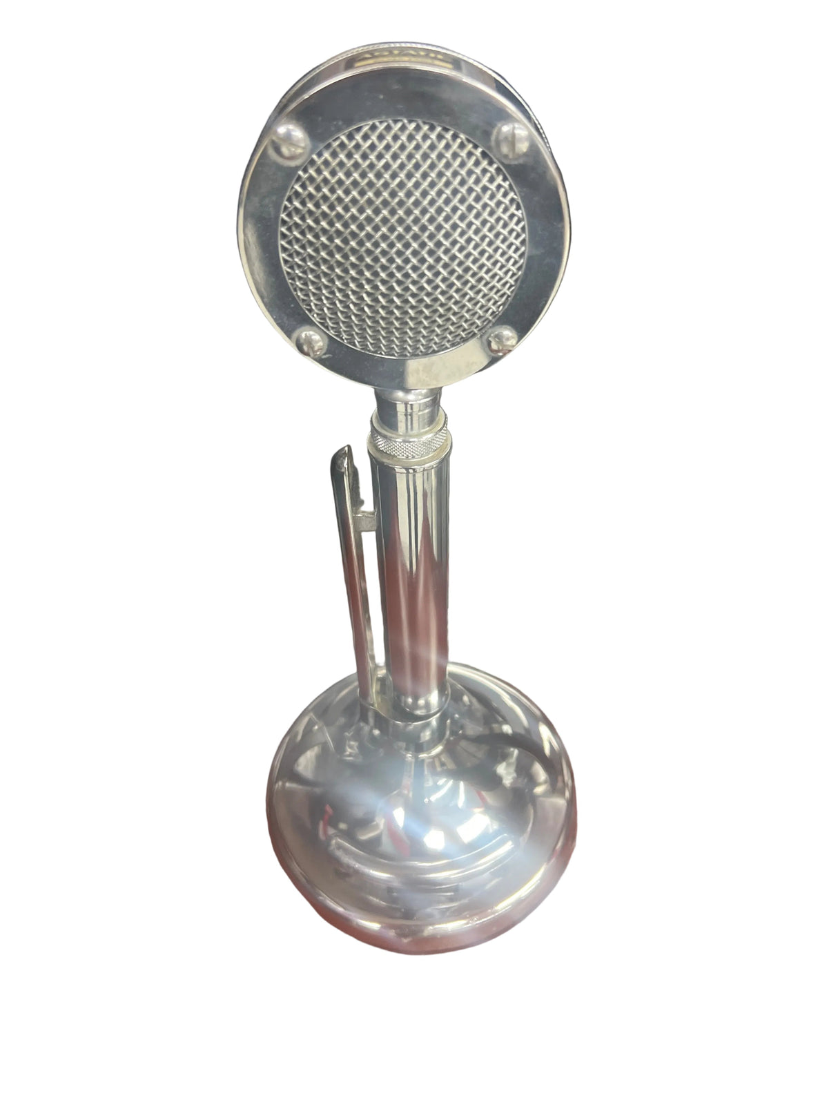 Astatic D-104 Microphone with Chrome Base w/PTT Bar – Pre-Owned & Refurbished Astatic