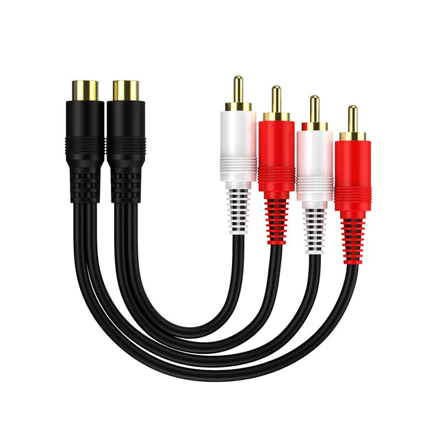Audio Speaker Y Adapter Splitter Cable TekShack