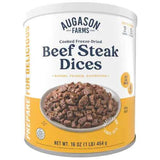 Augason Farms Freeze-Dried Meat Beef Steak Dices (100% Real Meat) #10 Can TekShack
