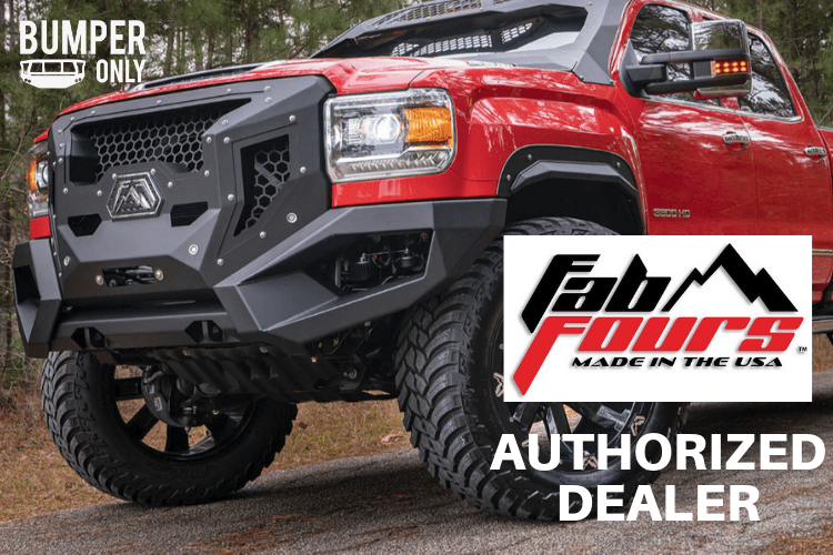 Fab Fours Red Steel FS99-RS1662-1 Ford F250/F350 Superduty 1999-2004 Front Bumper Winch Ready Pre-Runner Guard