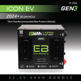 Eco Battery (48V) 51V 60AH Battery Bundle / ICON EV / 2024+ (ICON MCU)
