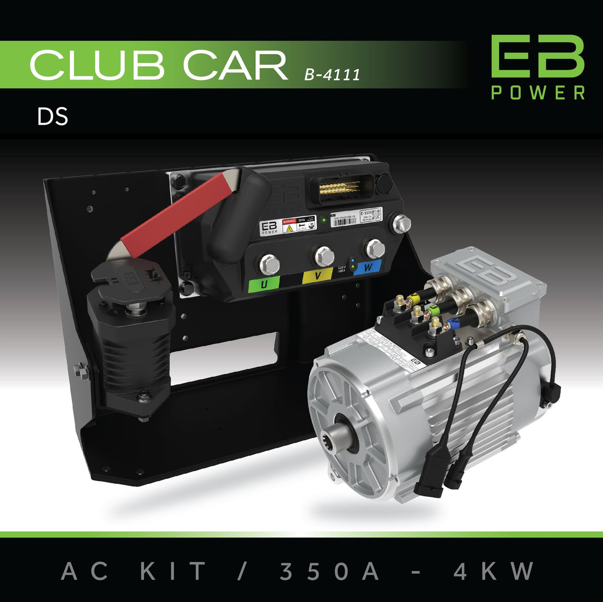 EB Power AC Kit / 450A + 5kW (BETTER TORQUE) / Club Car DS Series/Resistor Carts