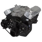 GM BB Standard Deck Compatible Front Accessory Drive - V-Belt with Alternator | Power Steering | Water Pump | Brackets and Bolts