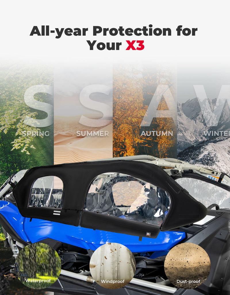 Upgraded Soft Cab Enclosure for Can-Am Maverick X3 MAX