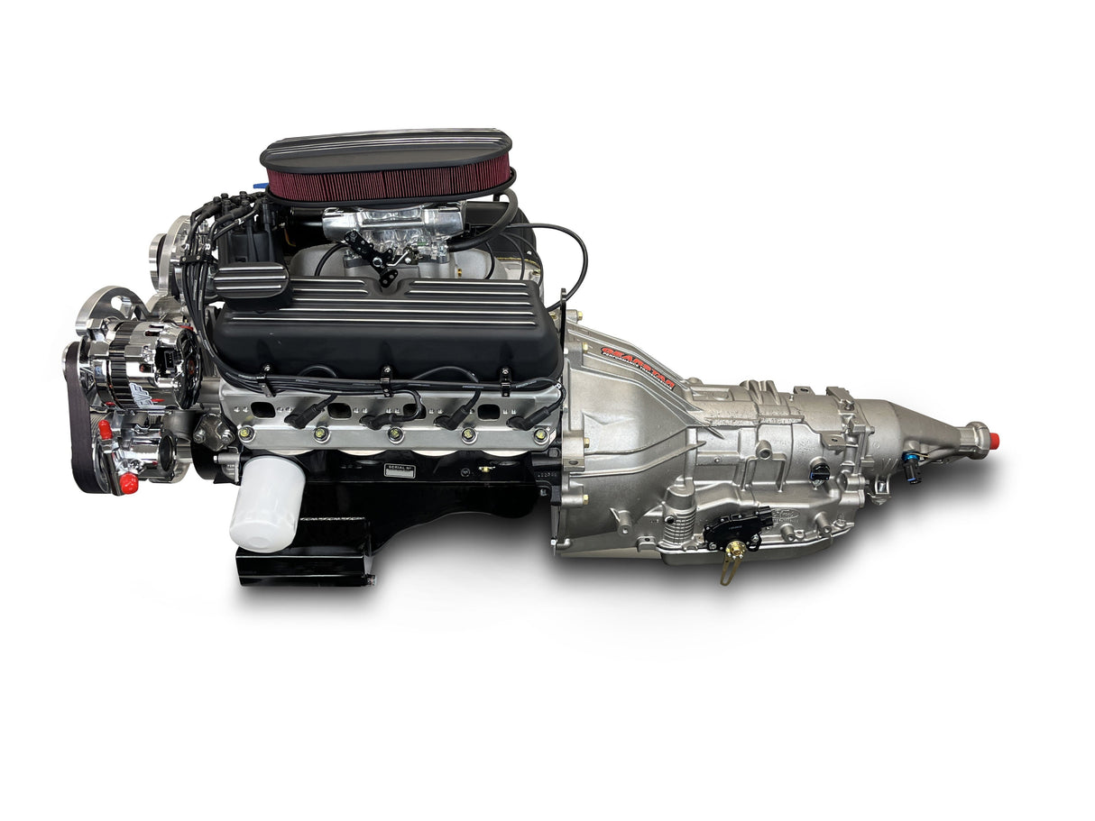 Ford Small Block Compatible 302 c.i. Engine and 4R70W Automatic Transmission - 370 Horsepower - Standard Edition Builder Series - Polished Pulley Kit - Fuel Injected