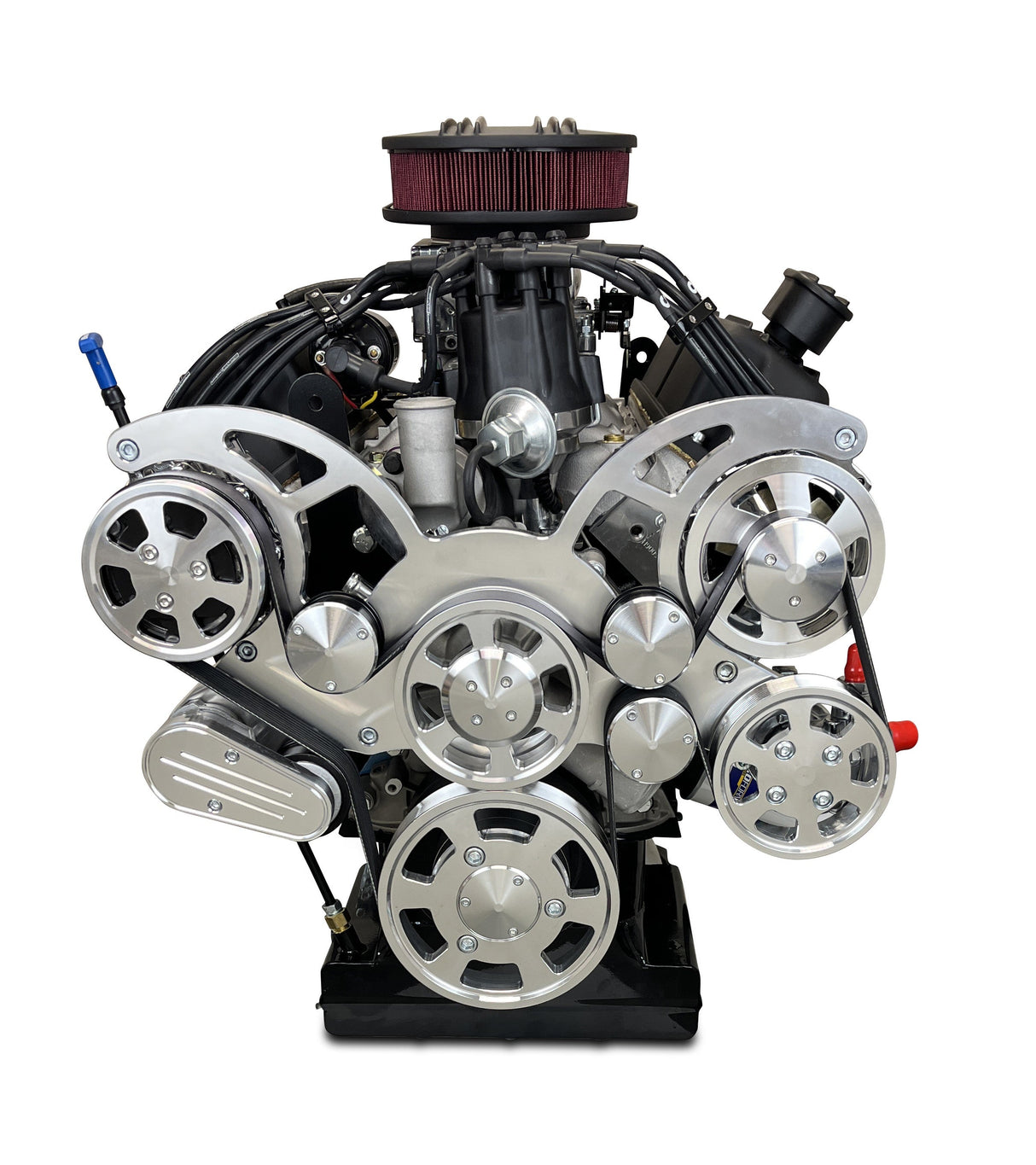 Ford Small Block Compatible 302 c.i. Engine and 4R70W Automatic Transmission - 370 Horsepower - Standard Edition Builder Series - Polished Pulley Kit - Fuel Injected