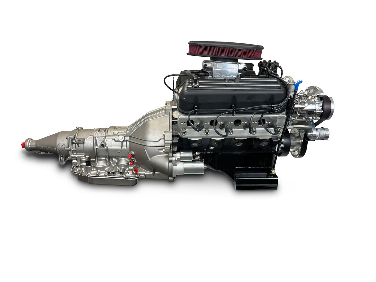 Ford Small Block Compatible 302 c.i. Engine and 4R70W Automatic Transmission - 370 Horsepower - Standard Edition Builder Series - Polished Pulley Kit - Fuel Injected