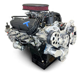 Ford Small Block Compatible 347 c.i. Engine and TKX Manual Transmission - 415 Horsepower - Standard Edition Builder Series - Polished Pulley Kit - Carbureted