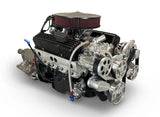 GM Small Block Compatible 383 c.i. Engine and 700R4 Automatic Transmission - 436 Horsepower - Standard Edition Builder Series - Polished Pulley Kit - Carbureted