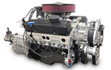 GM Small Block Compatible 383 c.i. Engine and TKX Manual Transmission - 436 Horsepower - Standard Edition Builder Series - Polished Pulley Kit - Carbureted