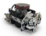 GM Small Block Compatible 400 c.i. Engine and 700R4 Automatic Transmission - 500 Horsepower - Standard Edition Builder Series - Polished Pulley Kit - Carbureted