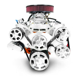GM Small Block Compatible 427 c.i. Engine and 700R4 Automatic Transmission - 540 Horsepower - Standard Edition Builder Series - Polished Pulley Kit - Carbureted