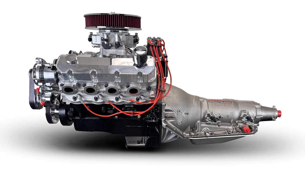 GM Big Block Compatible 598 c.i. Engine and 4L80E Automatic Transmission - 741 Horsepower - Standard Edition Builder Series - Polished Pulley Kit - Fuel Injected