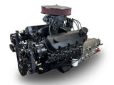 GM Big Block Compatible 632 c.i. Pro Series Engine and 4L80E Automatic Transmission - 815 Horsepower - Blackout Reaper Edition Builder Series - Black Pulley Kit - Carbureted