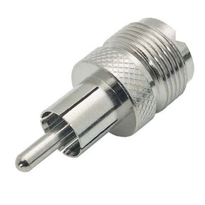 Coaxial Adapter, RCA Male / UHF (SO-239) Female Amazon