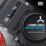 Banda Módulo Amplificador Digital Banda Electra Bass 3K1-1 Canal - 3750 Watts RMS - 1 Ohm BANDA