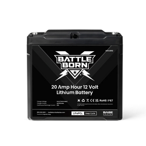 Battle Born 20Ah 12V LiFePO4 Deep Cycle Battery | Base Series Platinum High Performance Solutions, LLC.