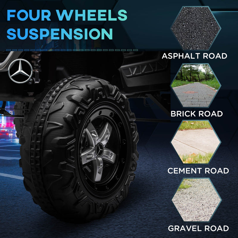 Mercedes-Benz Unimog 12V Kids Ride on Truck with Remote Control - Officially Licensed