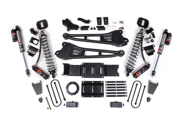 4 Inch Lift Kit w/ Radius Arm | FOX 2.5 Coil-Over Conversion - Performance Elite | Ram 3500 (19-24) 4WD | Diesel BDS Suspension