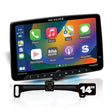 Boss Elite BE14ACP.WXC 14" Single Din Touchscreen w/ Wireless Apple Carplay/Android Auto XM Ready + Backup Camera Boss Elite