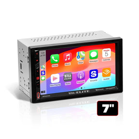 Boss Elite BE7ACP.WXC 7" Double DIN Touchscreen Digital Multimedia Receiver w/ Bluetooth, Wireless Apple CarPlay, Android Auto, and Built-in SiriusXM Ready Boss Elite