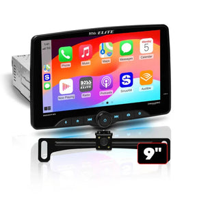 Boss Elite BE9ACP.WXC 9" Single Din Touchscreen w/ Wireless Apple Carplay/Anroid Auto XM Ready + Camera Boss Elite