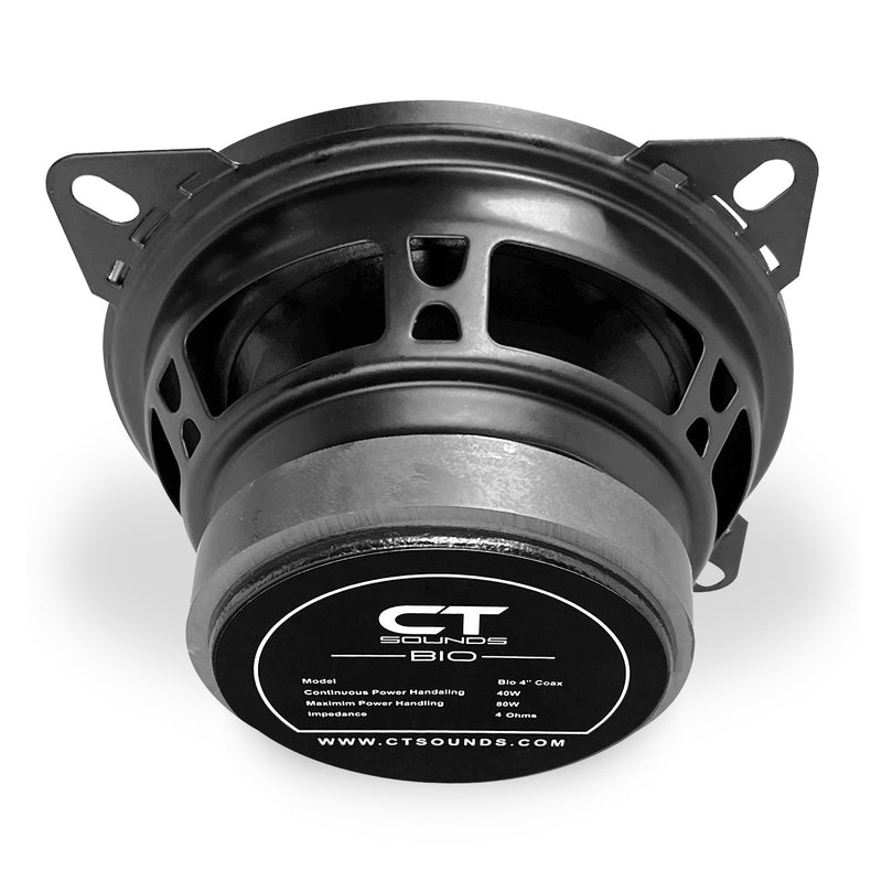 BIO-4-COX // 80 Watts RMS 4" Coaxial Car Speakers, Pair CT Sounds